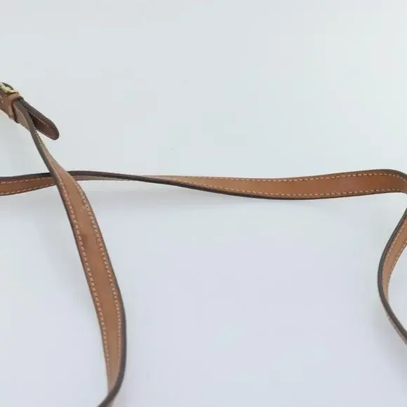 CELINE Macadam Canvas Shoulder Bag Pvc Leather Brown Gold - Picture 8 of 12